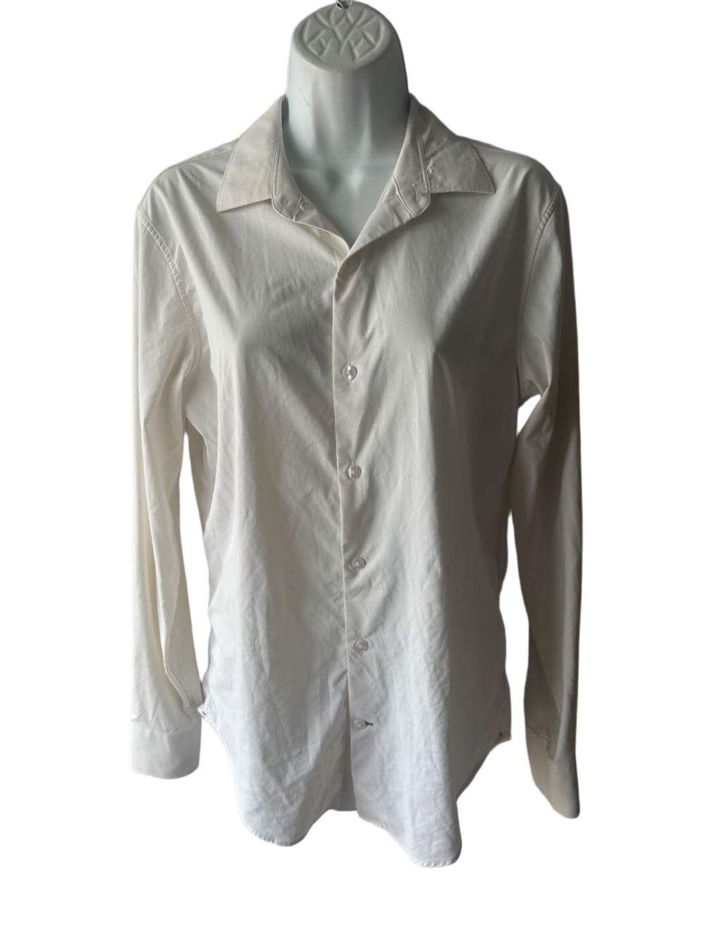 Bonobos Men's Cream White Button Down Dress Shirt Size S Regular Tailored Fit